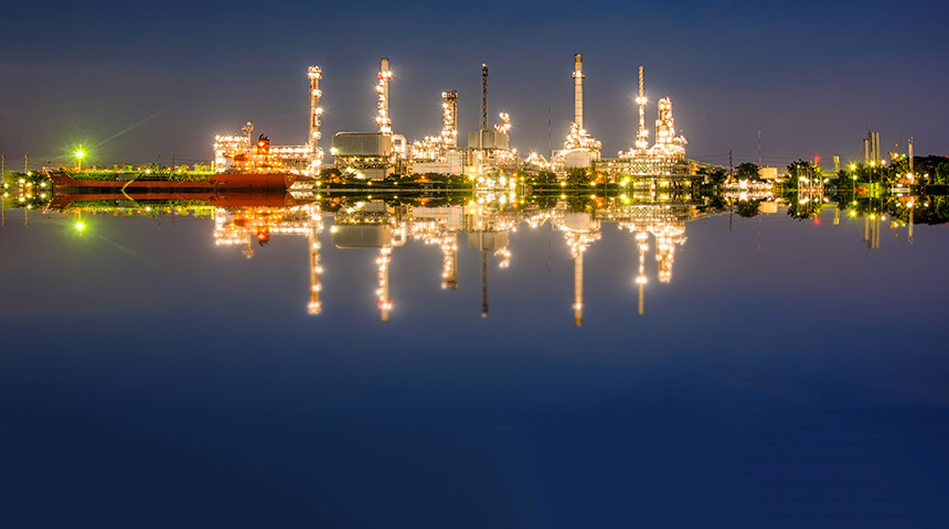 Refinery at Night