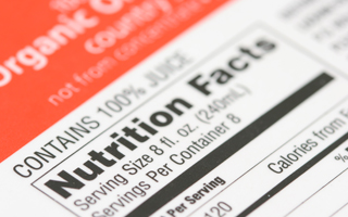 Nutrition label