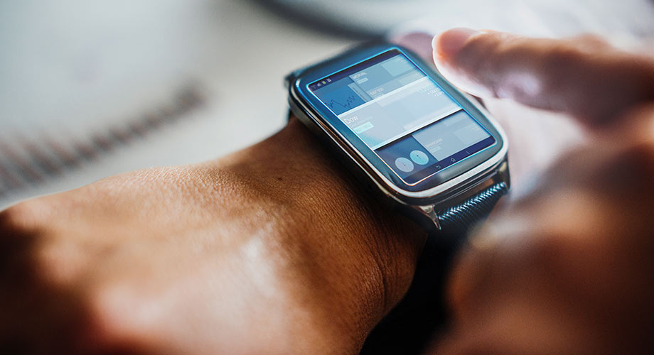 Smartwatch on wrist